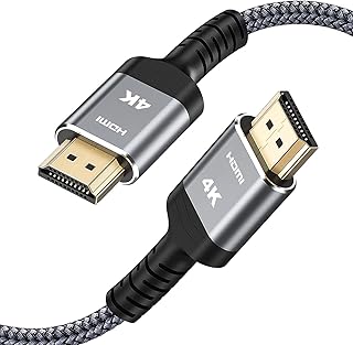 Highwings 4K 60HZ HDMI Cable 6.6FT, 18Gbps High Speed 2.0 Braided Cord-Supports (4K 60Hz HDR,Video 4K 2160p 1080p 3D HDCP 2.2 ARC-Compatible with Ethernet Monitor PS 4/3 HDTV 4K Fire Netflix