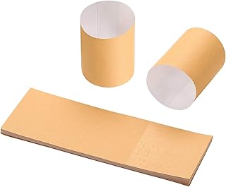 Gmark Paper Napkin Band Box of 500, Paper napkin rings self adhesive (Biege) GM1105A