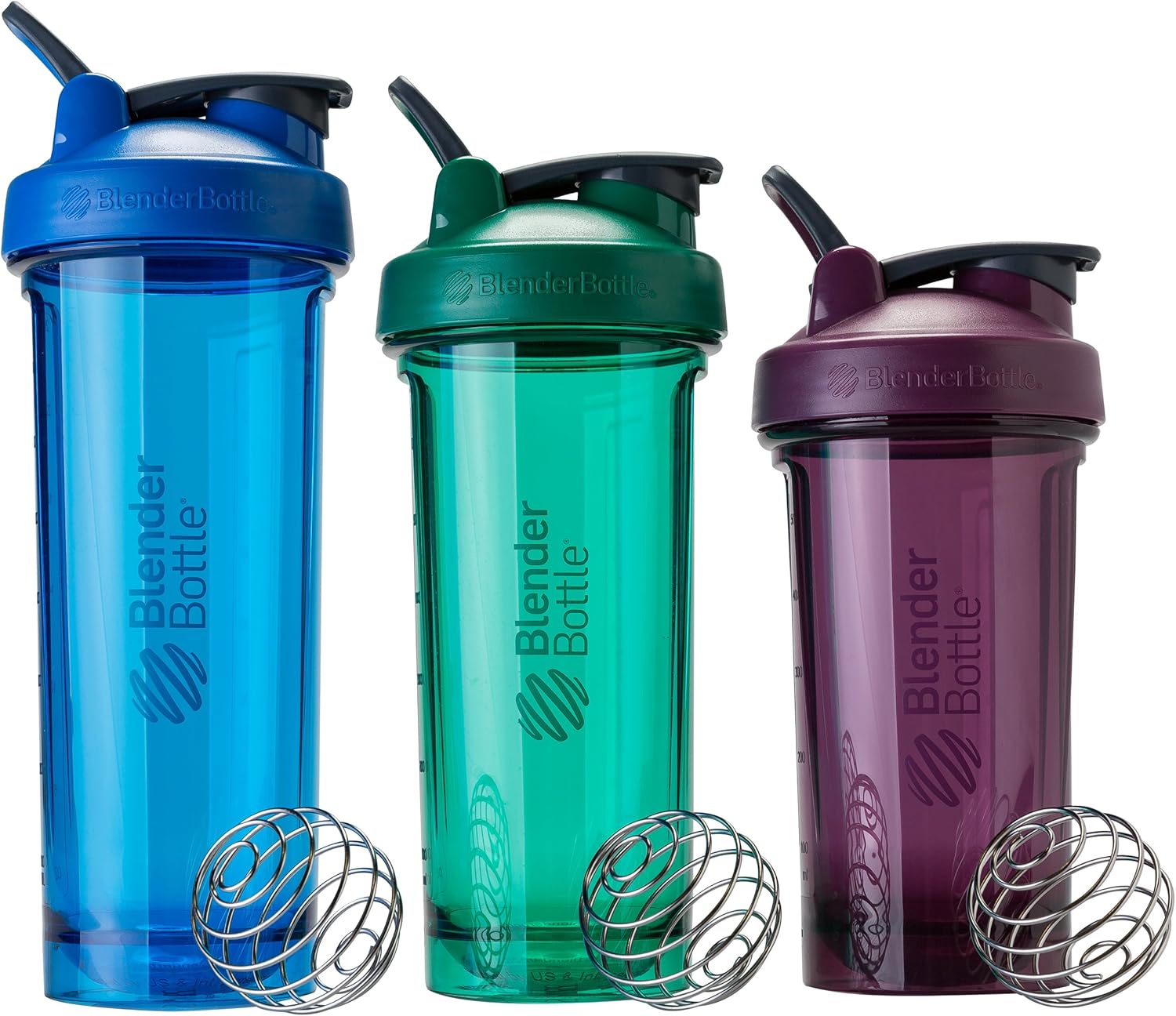 BlenderBottle Shaker Bottle Pro Series Perfect for Protein Shakes and Pre Workout, 24-Ounce, Black/Clear-7