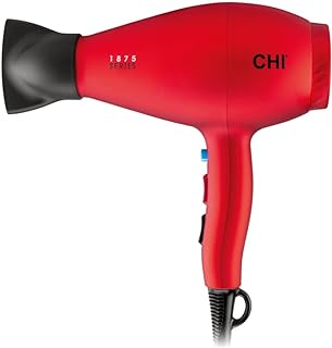 CHI 1875 Series Hair Dryer, Blow Dryer For Ultra-Fast Hair Drying, Reduces Frizz & Increases Shine, Nozzle & Diffuser Attachments