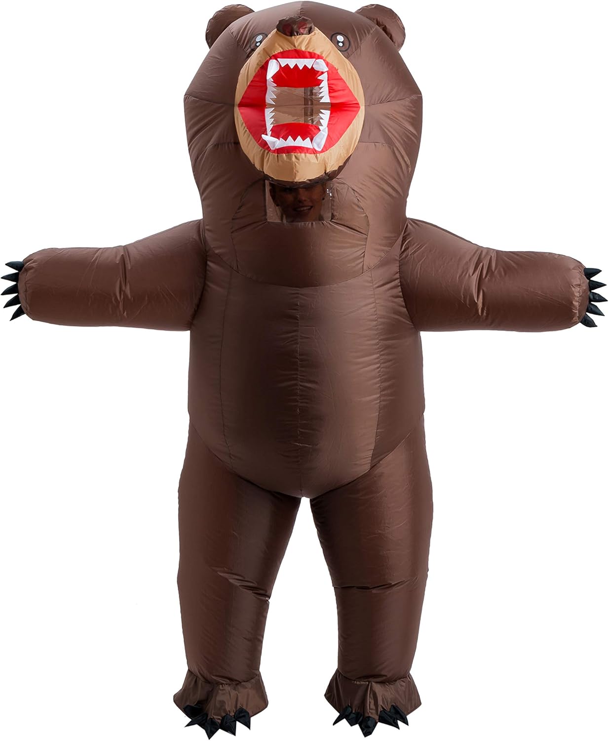 Spooktacular Creations Inflatable Costume Adult, Bear Air Blow-up Deluxe Halloween Costume, Full Body Inflatable Suit for Men Halloween Animal Themed Parties-2