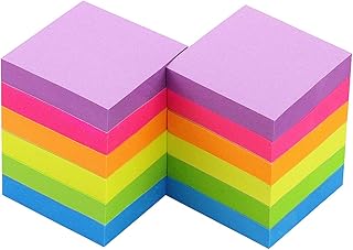 Early Buy Sticky Notes 2 x 2 Self-Stick Notes 6 Bright Color 12 Pads, 100 Sheets/Pad