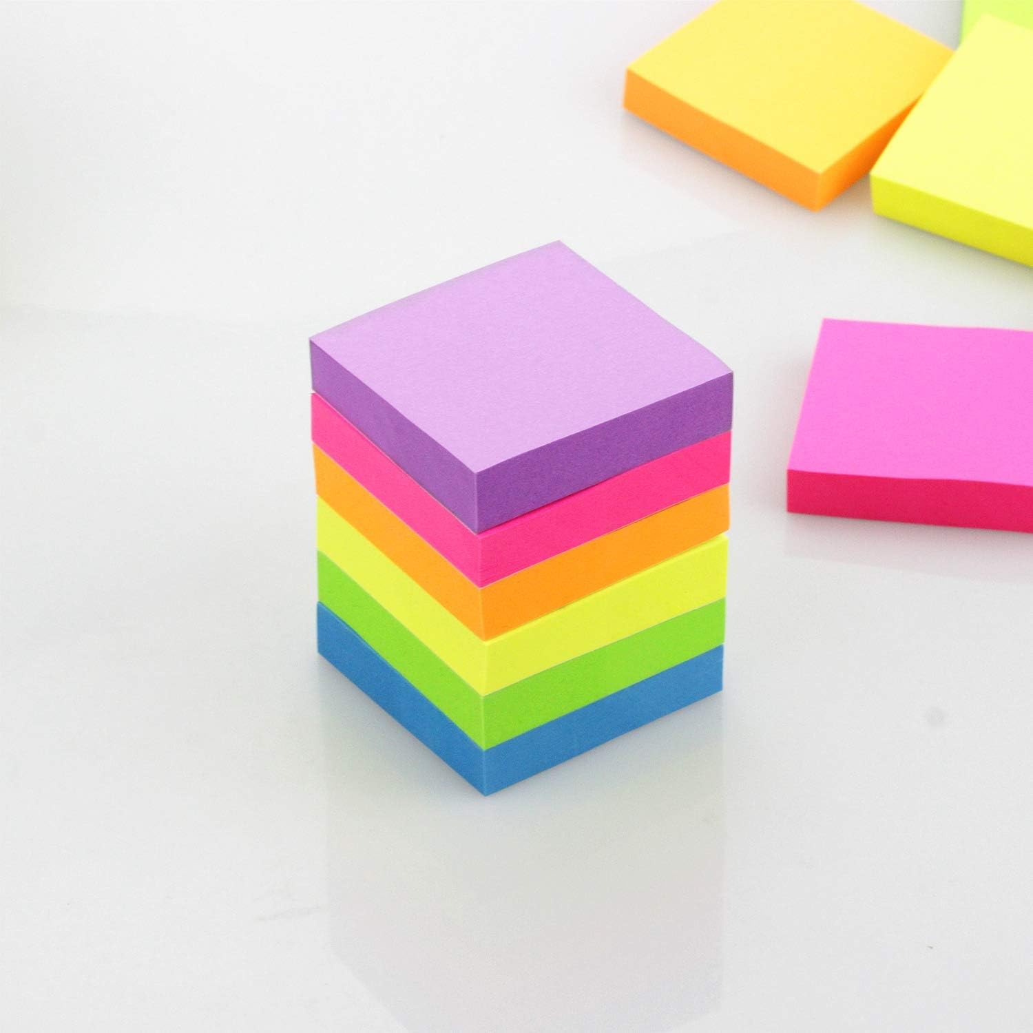 Early Buy Sticky Notes 2 x 2 Self-Stick Notes 6 Bright Color 12 Pads, 100 Sheets/Pad-5