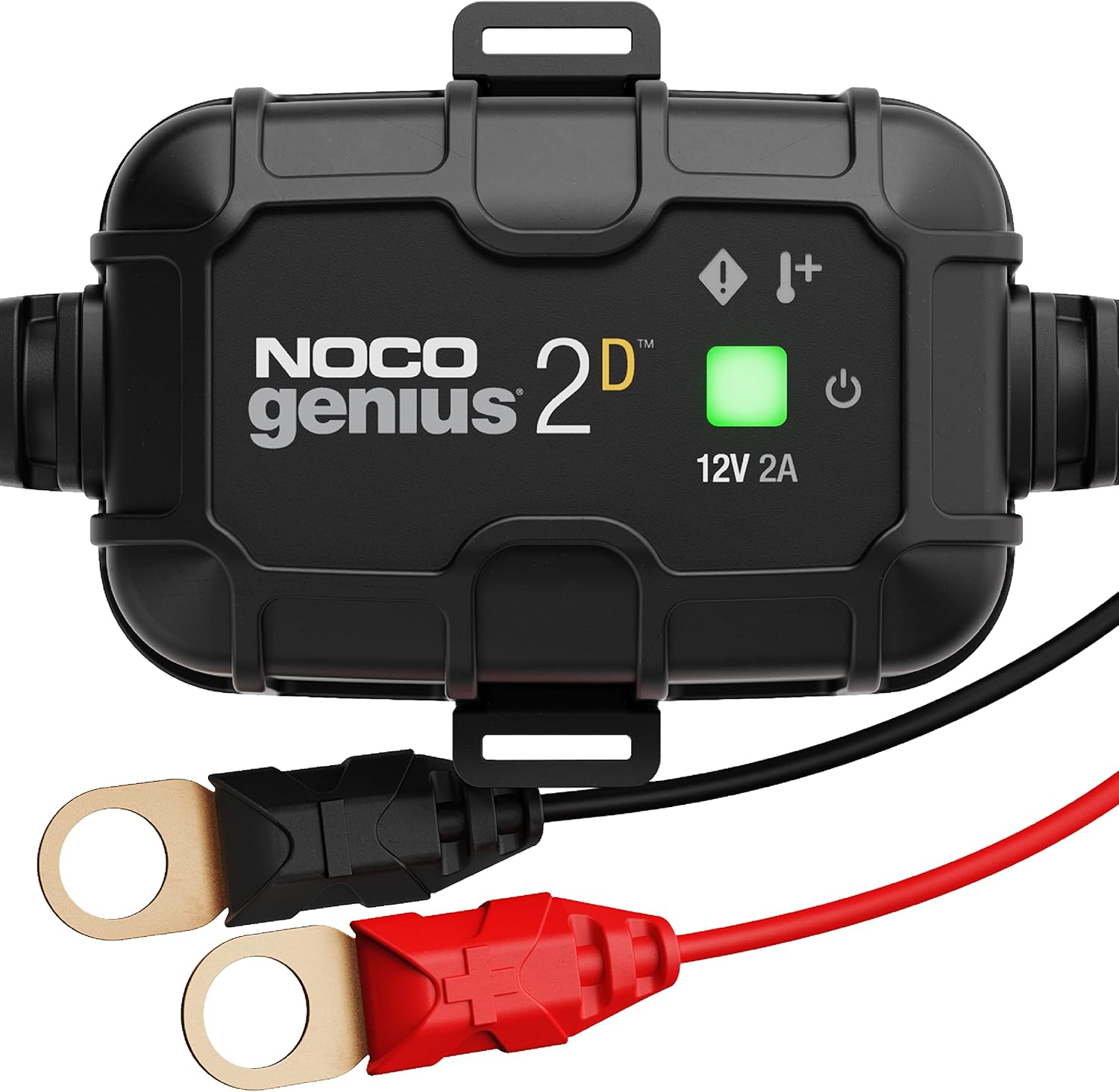 NOCO GENIUS2D, 2A Direct-Mount Onboard Car Battery Charger, 12V Automotive Charger, Battery Maintainer, Trickle Charger, Float Charger and Desulfator for Marine, ATV, Truck and Deep Cycle Batteries-0