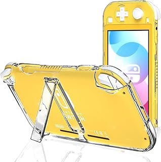 Clear Case for Nintendo Switch Lite with Kickstand, Hard Case for Nintendo Switch lite with Stand