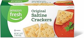 Amazon Fresh, Original Saltine Crackers, 16 Oz (Previously Happy Belly, Packaging May Vary)