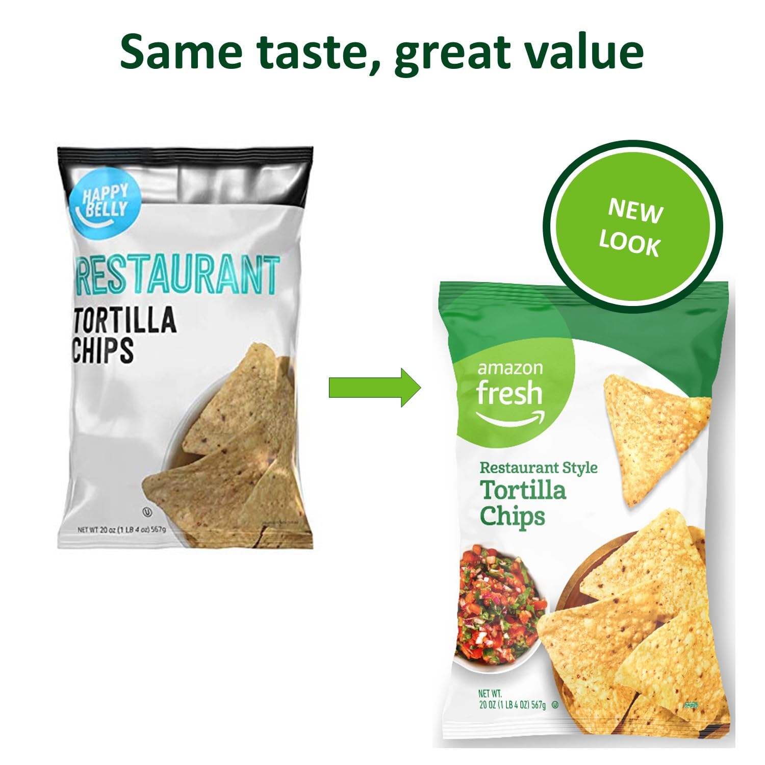 Amazon Fresh, Restaurant Style Tortilla Chips, 20 Ounce-1