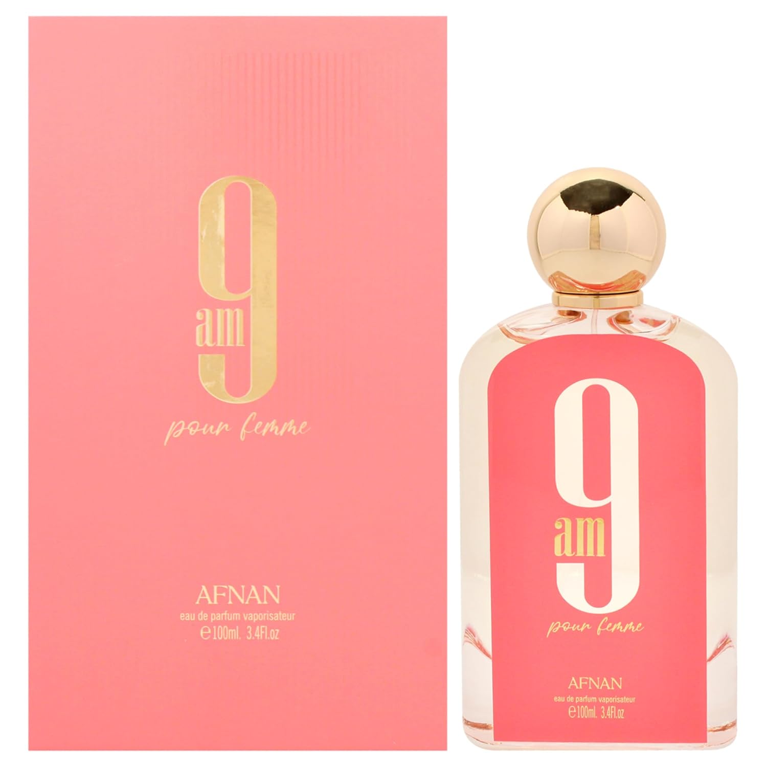 Afnan 9 AM Pour Femme for Women - 3.4 oz EDP Spray-0