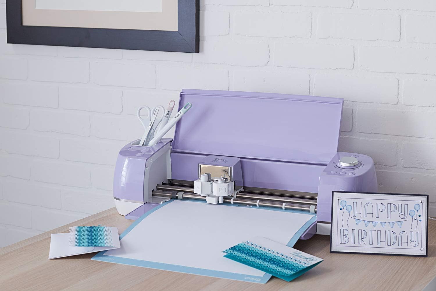 Cricut Explore Air 2 - A DIY Cutting Machine for all Crafts, Create Customized Cards, Home Decor & More, Bluetooth Connectivity, Compatible with iOS, Android, Windows & Mac, Lilac-3