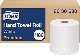 Tork Roll Hand Towel White H80, Premium, 6 rolls, 8030630