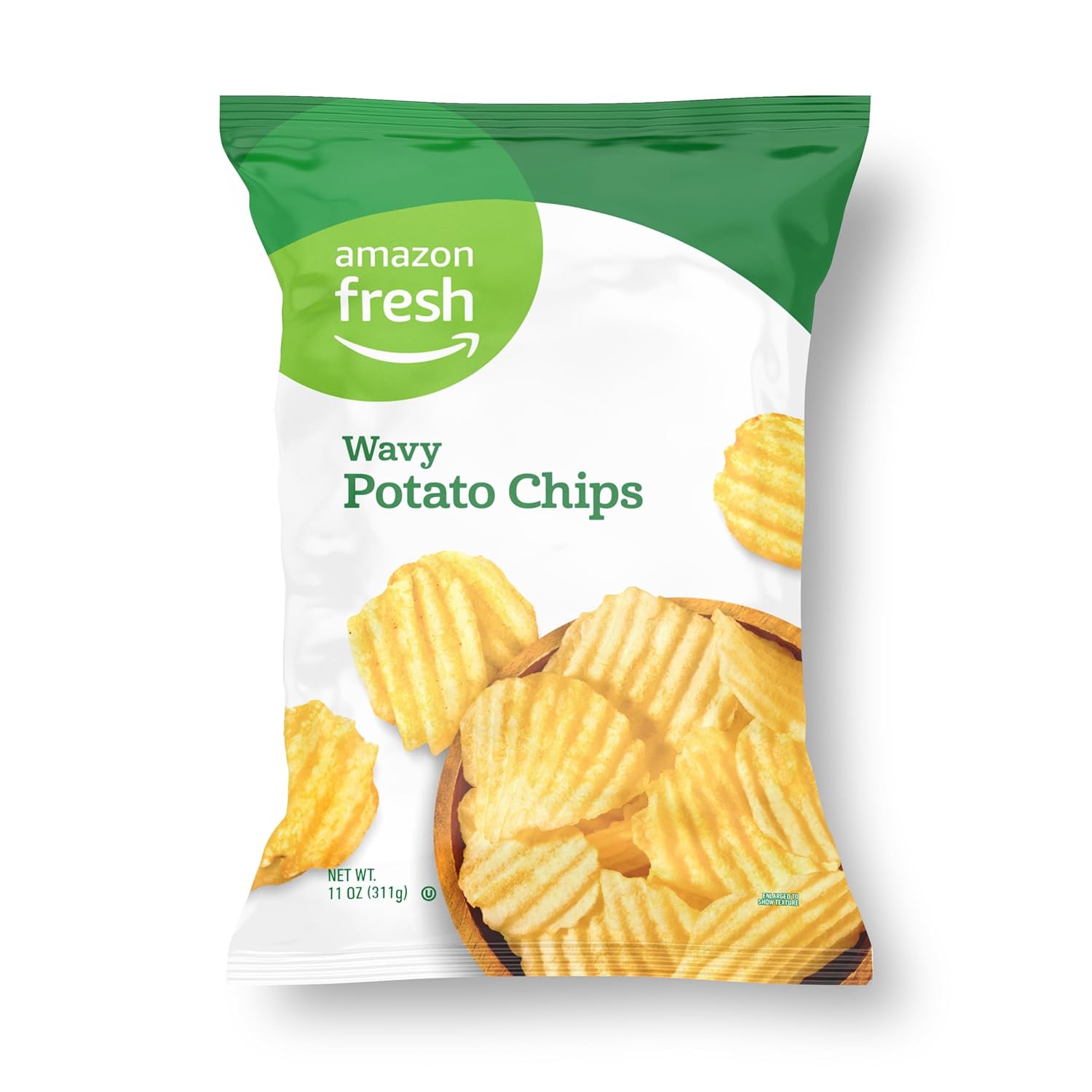 Amazon Fresh, Wavy Potato Chips, 11 Oz (Previously Happy Belly, Packaging May Vary)-0