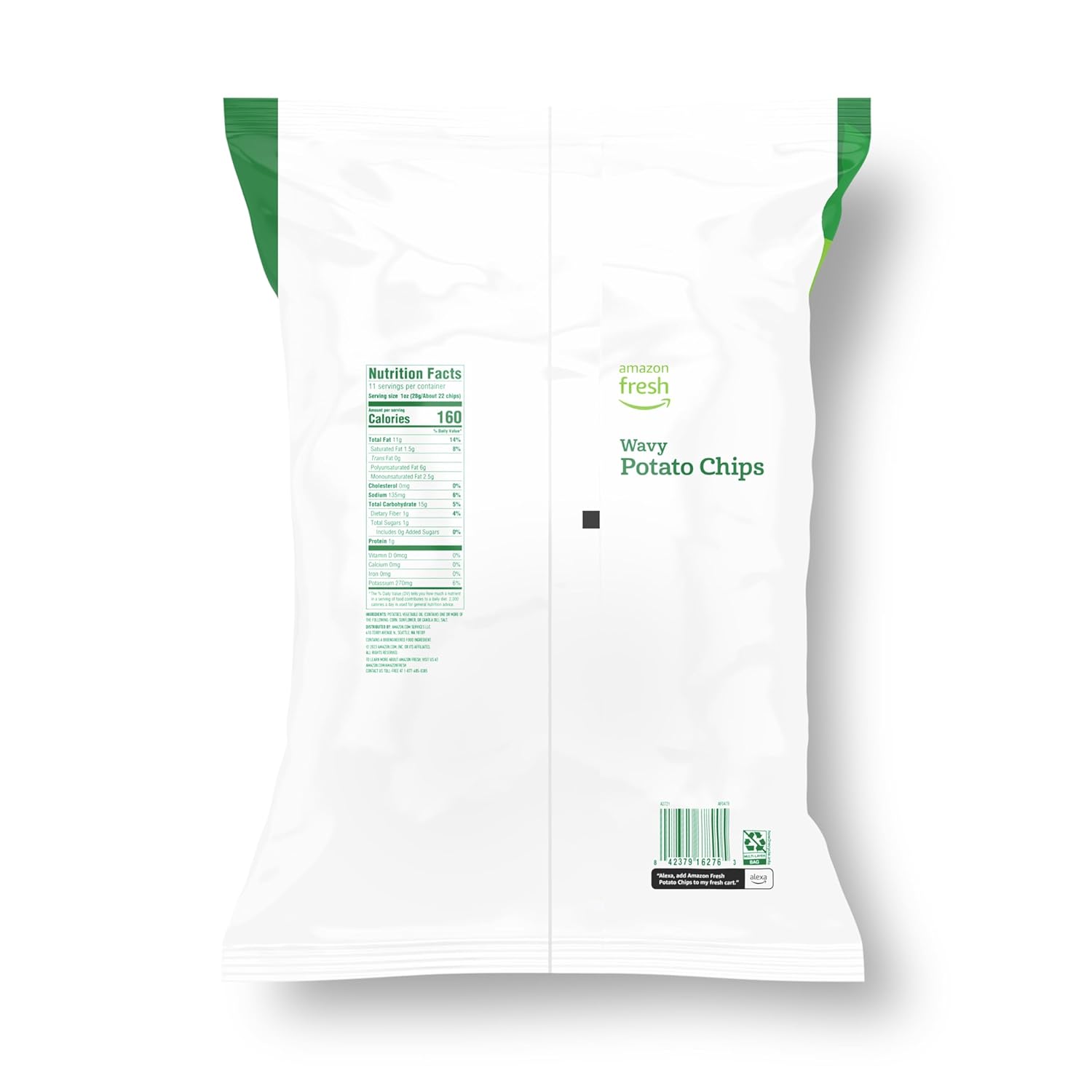 Amazon Fresh, Wavy Potato Chips, 11 Oz (Previously Happy Belly, Packaging May Vary)-2