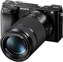 Sony Alpha A6100 Mirrorless Camera with 16-50mm and 55-210mm Zoom Lenses, ILCE6100Y/B, Black