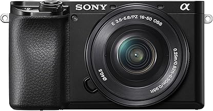 Sony Alpha A6100 Mirrorless Camera with 16-50mm Zoom Lens, Black (ILCE6100L/B)