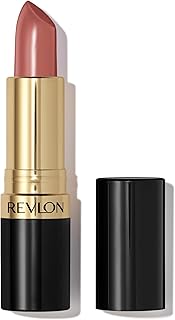 REVLON Lipstick, Super Lustrous Lipstick, Creamy Formula For Soft, Fuller-Looking Lips, Moisturized Feel in Nudes & Browns, Bare It All (755) 0.15 oz