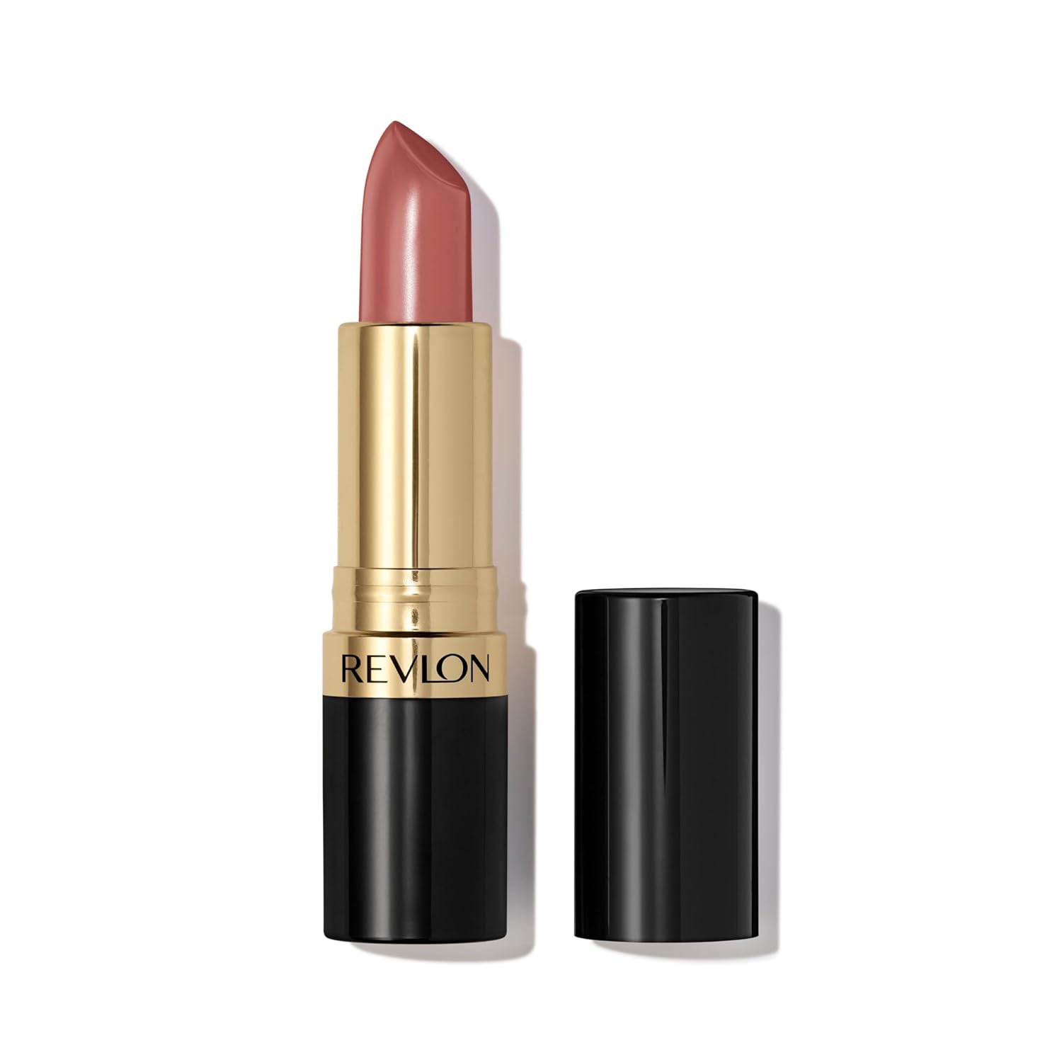 REVLON Lipstick, Super Lustrous Lipstick, Creamy Formula For Soft, Fuller-Looking Lips, Moisturized Feel in Nudes & Browns, Bare It All (755) 0.15 oz-0