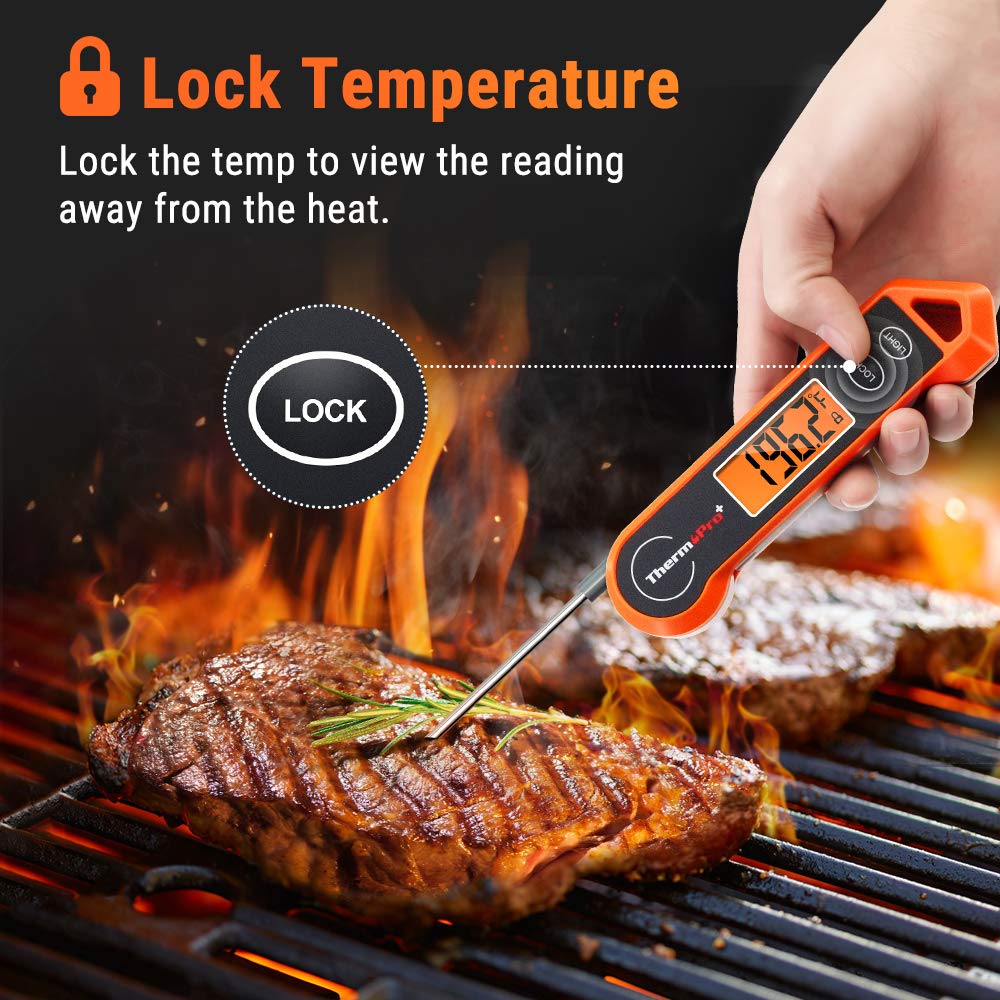 ThermoPro TP19H Digital Meat Thermometer for Cooking with Ambidextrous Backlit and Motion Sensing Kitchen Cooking Food Thermometer for BBQ Grill Smoker Oil Fry Candy Instant Read Thermometer-5