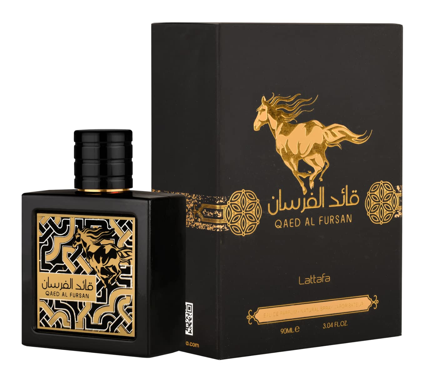 Lattafa Qaed Al Fursan for Men Eau de Parfum Spray, 3.04 Ounce-1