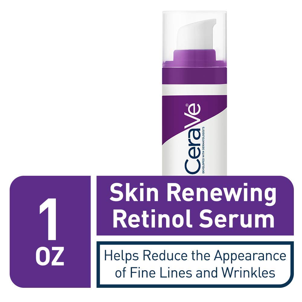 CeraVe Anti Aging Retinol Serum | Cream Serum for Smoothing Fine Lines and Skin Brightening | With Retinol, Hyaluronic Acid, Niacinamide, and Ceramides | 1 Ounce-1