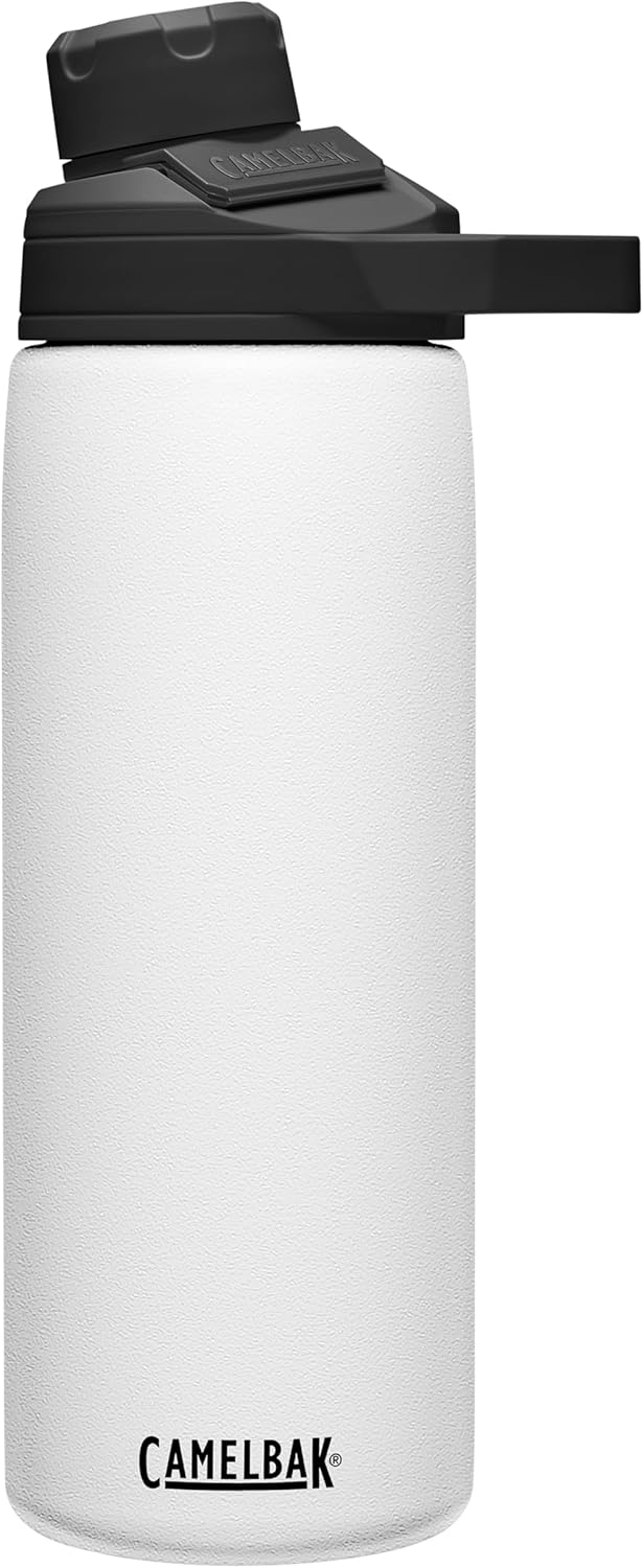 CamelBak Chute Mag 20oz Vacuum Insulated Stainless Steel Water Bottle, White-0