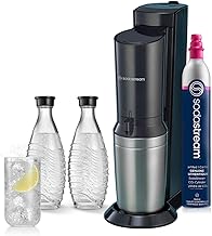 SodaStream Aqua Fizz Sparkling Water Machine (Black) with Co2 & Glass Carafes (1016512015)