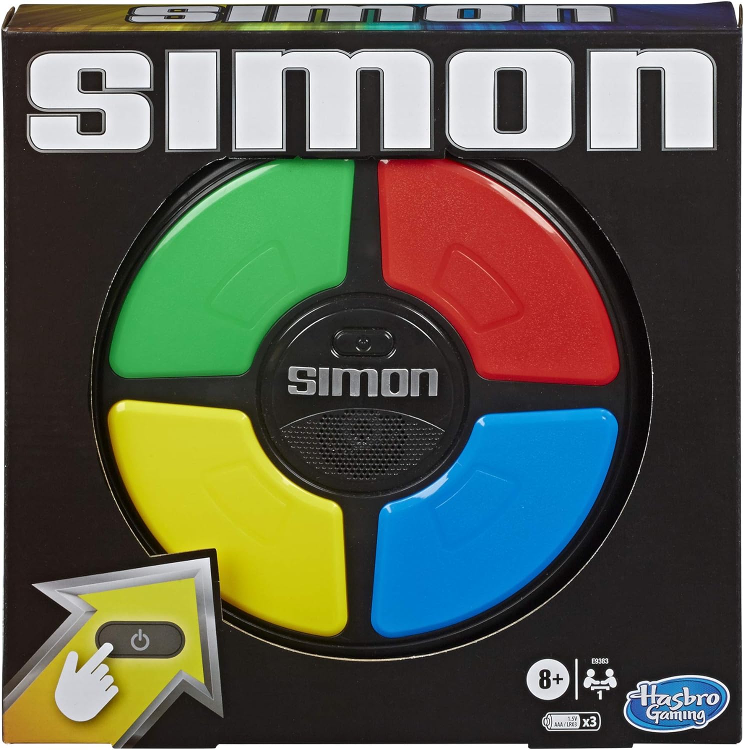 Hasbro Gaming Simon Handheld Electronic Memory Game With Lights and Sounds for Kids Ages 8 and Up-0