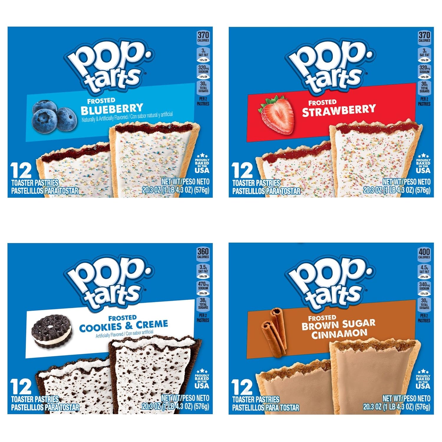 Pop-Tarts Toaster Pastries, Breakfast Foods, Kids Snacks, Variety Pack (5 Boxes, 60 Pop-Tarts)-6