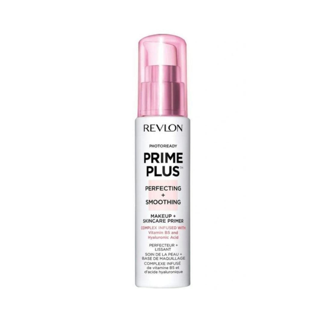 Revlon Face Primer, PhotoReady Prime Plus Face Makeup for All Skin Types, Blurs & Fills in Fine Lines, Infused with Vitamin B5 and Hyaluronic Acid, Perfecting & Smoothing, 1 Oz-0