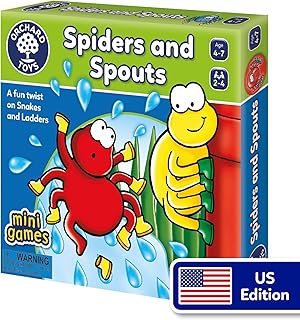 Orchard Toys Spiders & Spouts - Mini Game, Fun Eduational Game