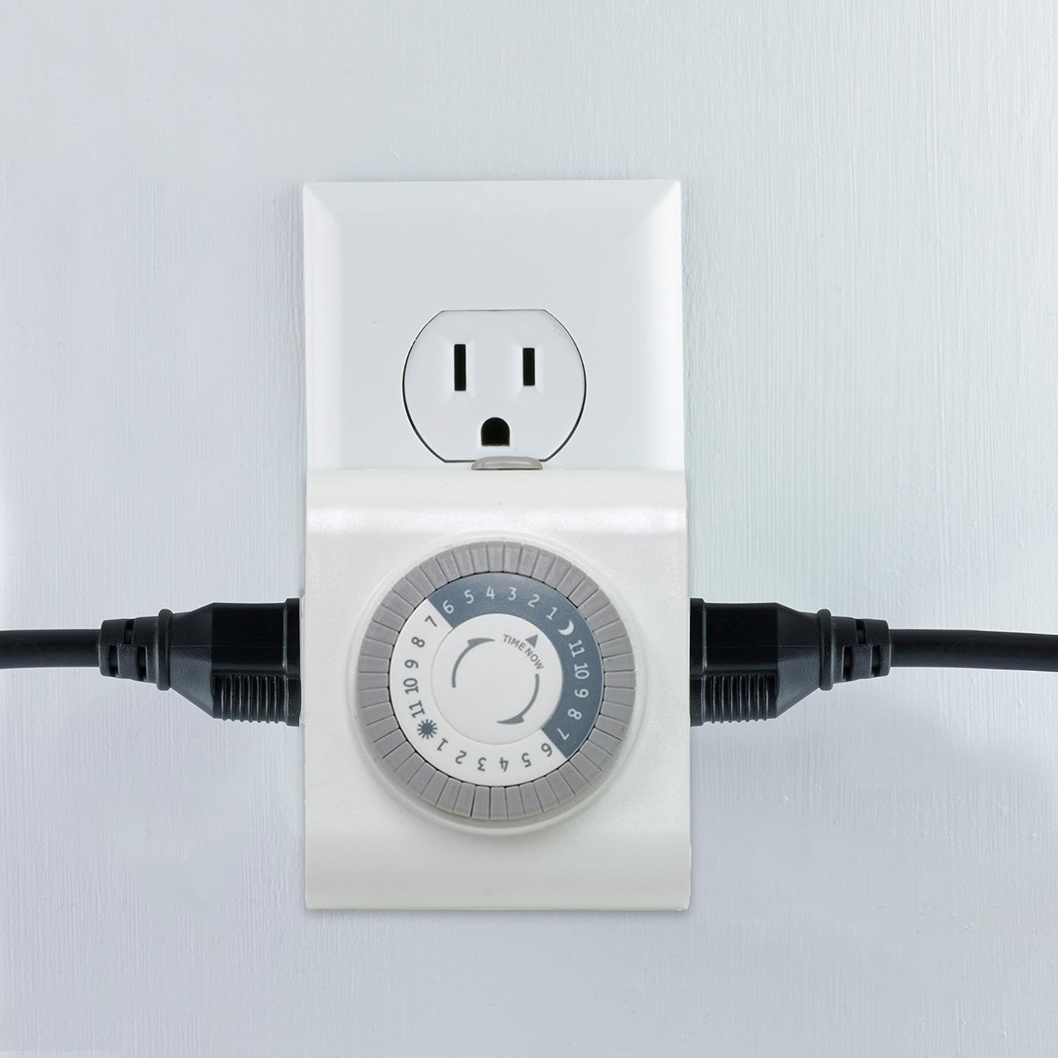 GE 46211, Two Outlet Grounded Mechanical Plug-in Timer, White, 2 Count-7