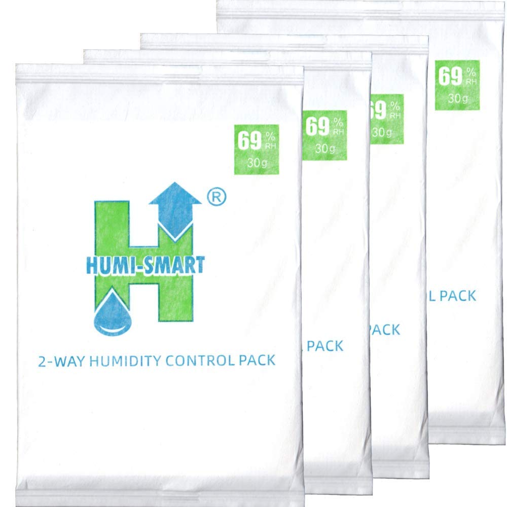 Humi-Smart 2-Way Humidity Control 69% RH 30g 4 Pack for ideal humidity-2