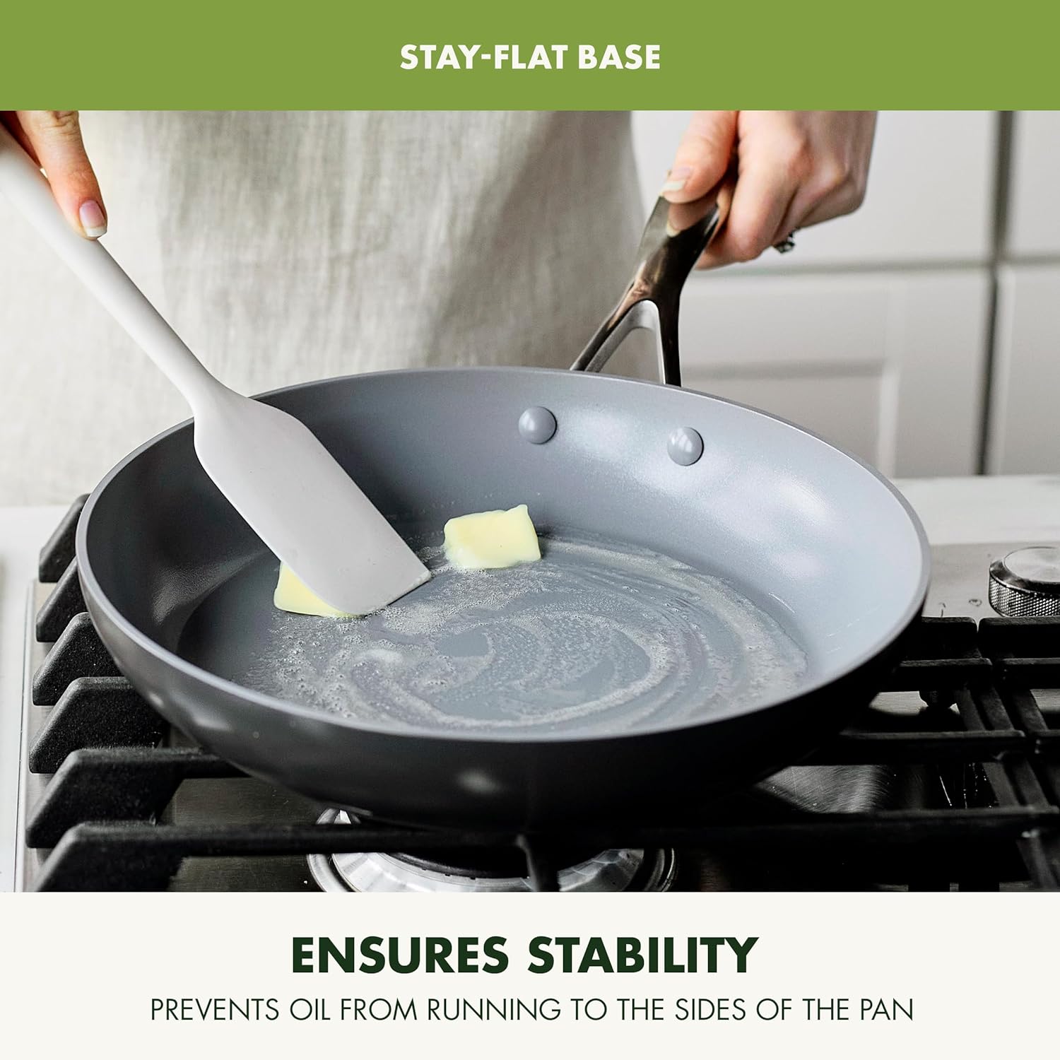 GreenPan Valencia Pro 8" Skillet, PFOA and PFAS-Free, Healthy Ceramic Nonstick: Hard Anodized Pan for Non-Toxic Cooking Induction & Dishwasher Safe Oven-Safe to 600°F Easy Clean, Gray-6