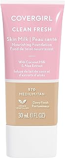 COVERGIRL, Clean Fresh Skin Milk Foundation, Medium/Tan, 1 Count (packaging may vary)