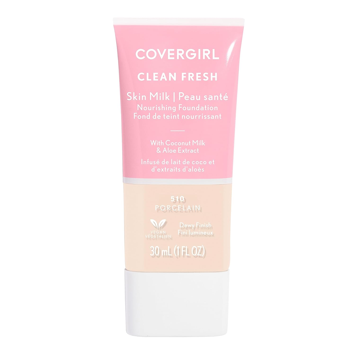 COVERGIRL Clean Fresh Skin Milk Foundation, Hydrating Foundation, Vegan, 1 Count, (packaging may vary)-0