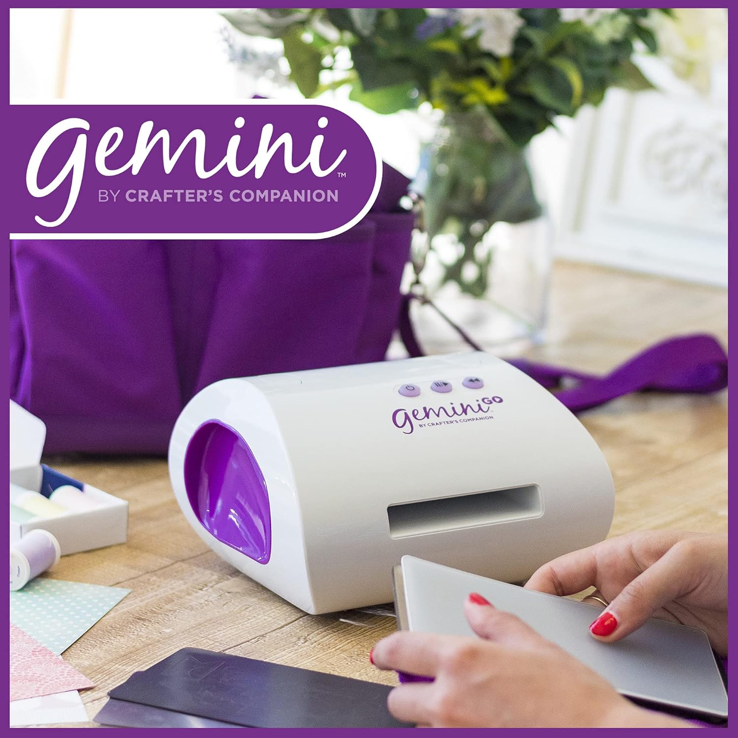 Crafter's Companion - Gemini - Mini Manual Die Cutting and Embossing Machine, White-5