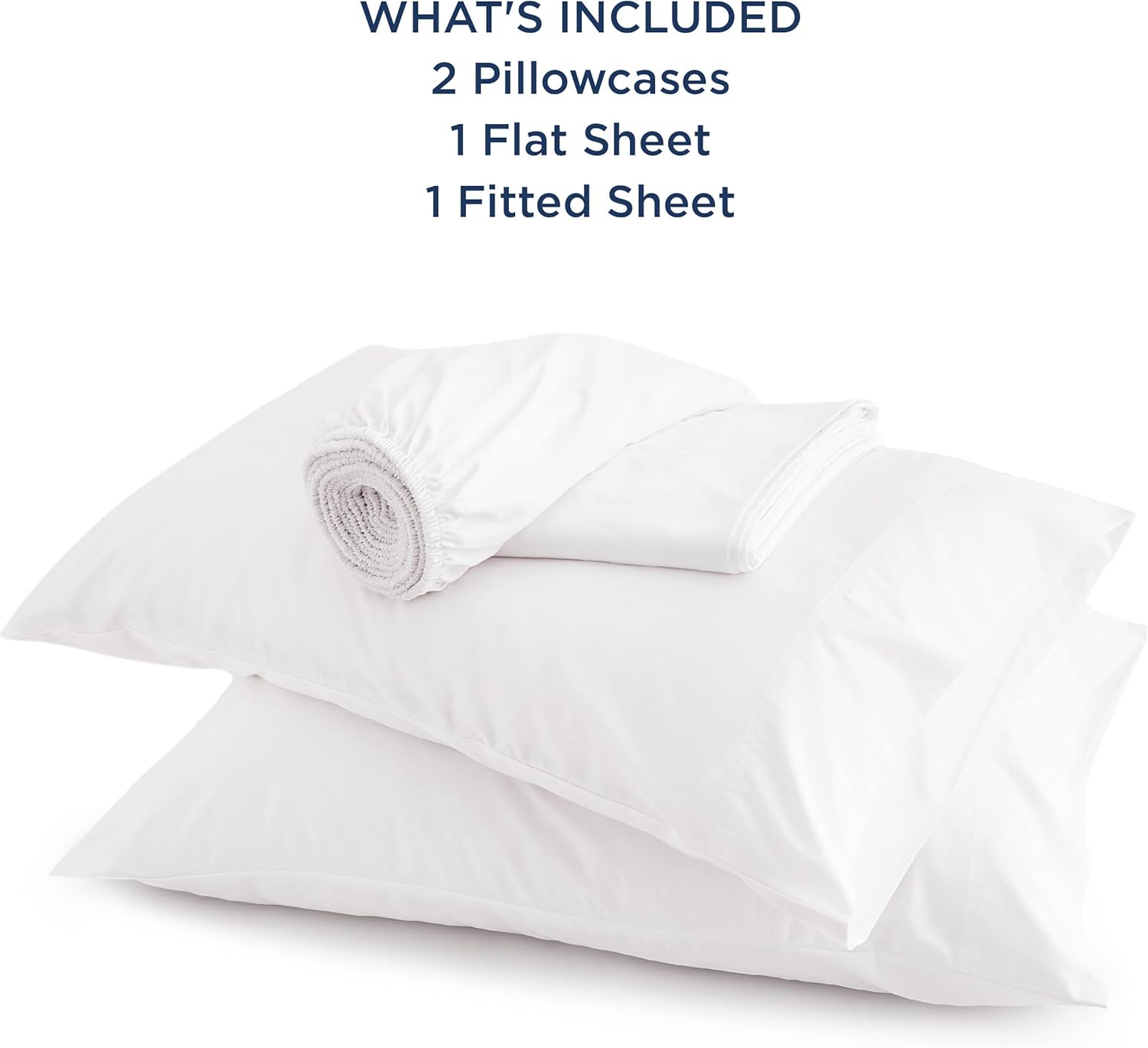 Bedsure King Size Sheet Set, Cooling Sheets King, Rayon Derived from Bamboo, Deep Pocket Up to 16", Breathable & Soft Bed Sheets, Hotel Luxury Silky Bedding Sheets & Pillowcases, White-7