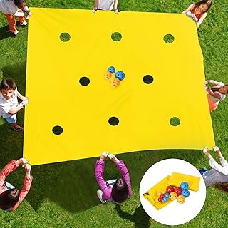 Sonyabecca Hole Tarp Team Building Exercise Activities Games Teamwork Group Learning Fun Playing Yellow