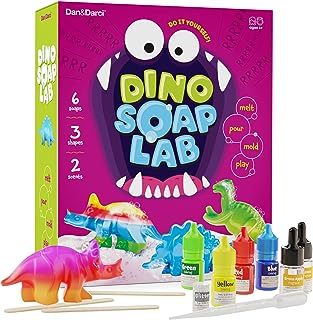 Dino Soap Making Kit For Kids, Dinosaur Science Toys Kits, Easter Gifts For Kids All Ages, DIY Activities Craft Kits - Art Crafts Gift Set For Boys And Girls, Kid Age 3 4 5 6 7 8 12 Year Old Boy