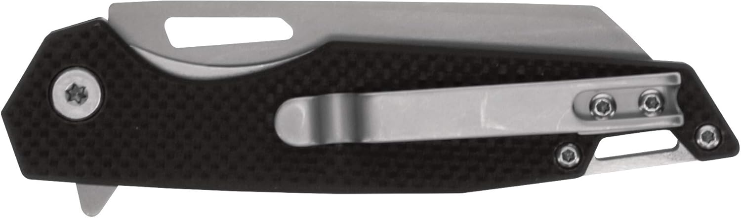 Smith & Wesson Sideburn 7.25in High Carbon S.S. Ultra Glide Folding Knife with 3in Wharncliffe Blade and G10 Handle for Outdoor, Tactical, Survival and EDC-1