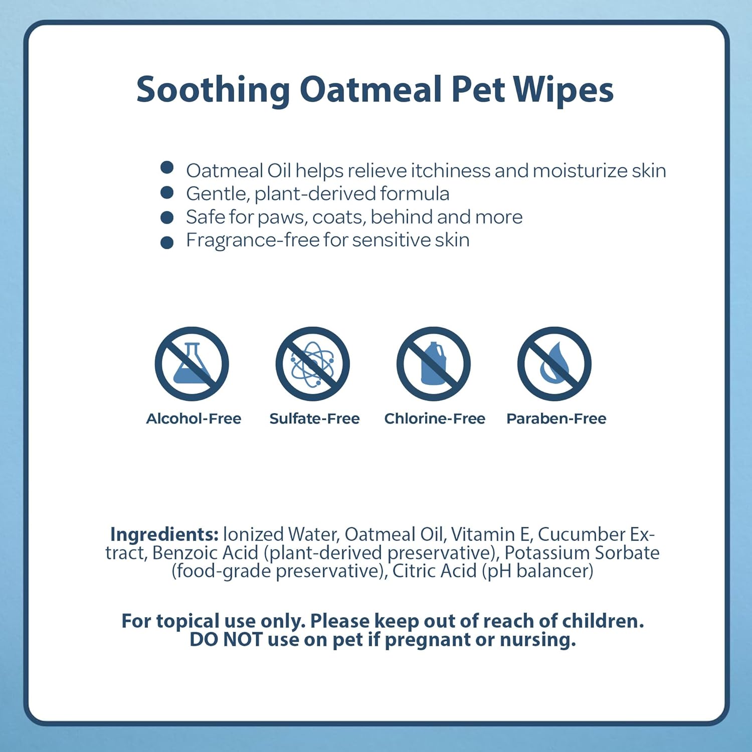 Best Pet Supplies 8" x 9" Pet Grooming Wipes for Dogs & Cats, 100 Pack, Plant-Based Deodorizer for Coats & Dry, Itchy, or Sensitive Skin, Clean Ears, Paws, & Butt - Soothing Oatmeal (Unscented)-4