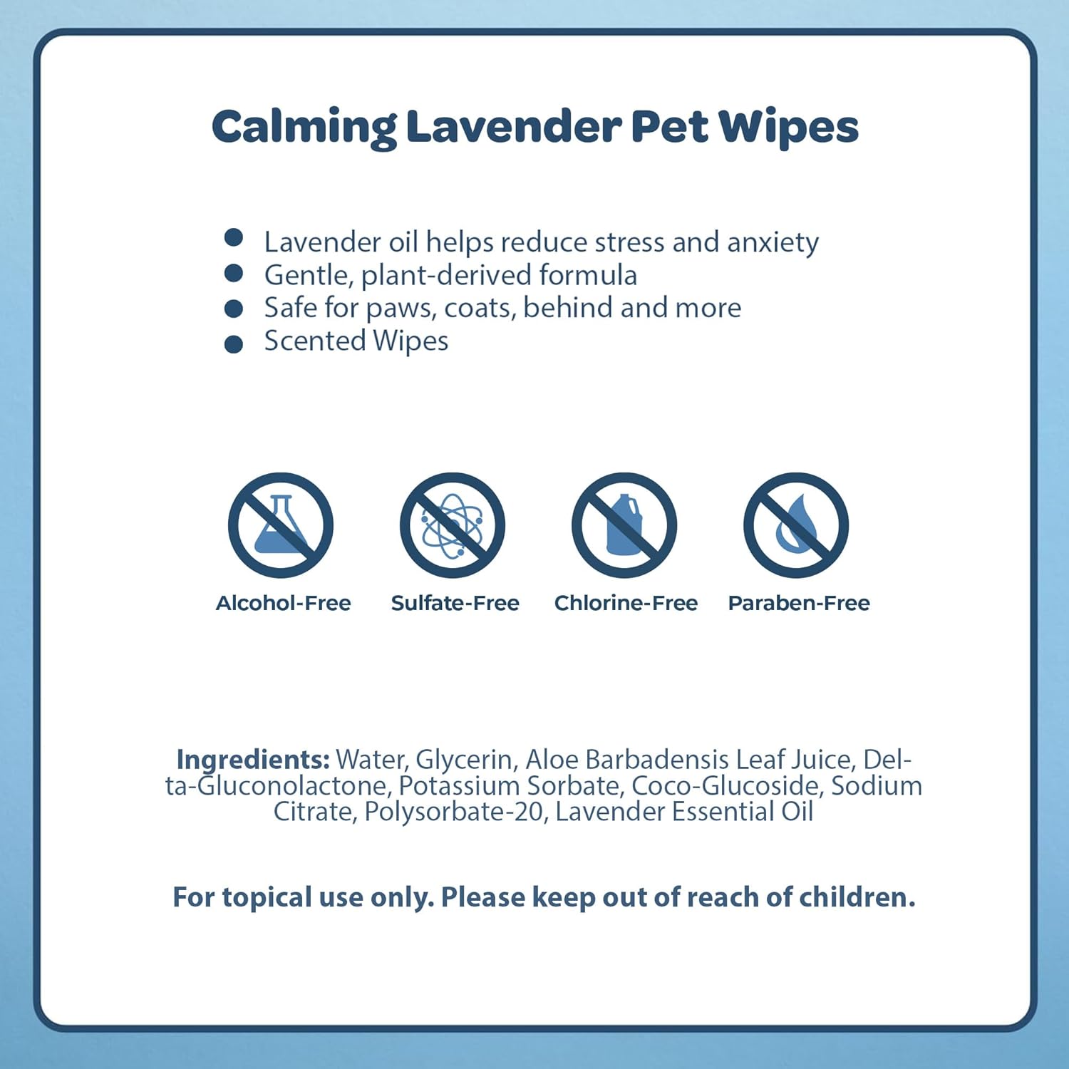 Best Pet Supplies 8" x 9" Pet Grooming Wipes for Dogs & Cats, 100 Pack, Plant-Based Deodorizer for Coats & Dry, Itchy, or Sensitive Skin, Clean Ears, Paws, & Butt - Calming Lavender-4