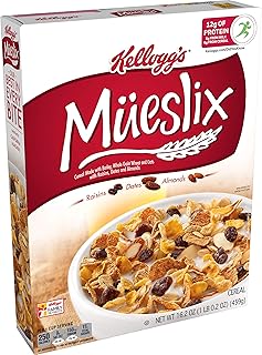 Kellogg's Mueslix, Breakfast Cereal, Original, Good Source of Fiber, 16.2oz Box