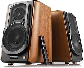 Edifier S1000MKII Audiophile Active Bookshelf 2.0 Speakers - 120w Speakers Bluetooth 5.0 with aptX HD - Optical Input - S1000MK2 Powered Near-Field Monitor Speaker with Class D Amp