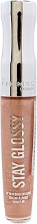 Rimmel Stay Glossy Lip Gloss - Non-Sticky and Lightweight Formula for Lip Color and Shine - 122 All Nighter, .18oz