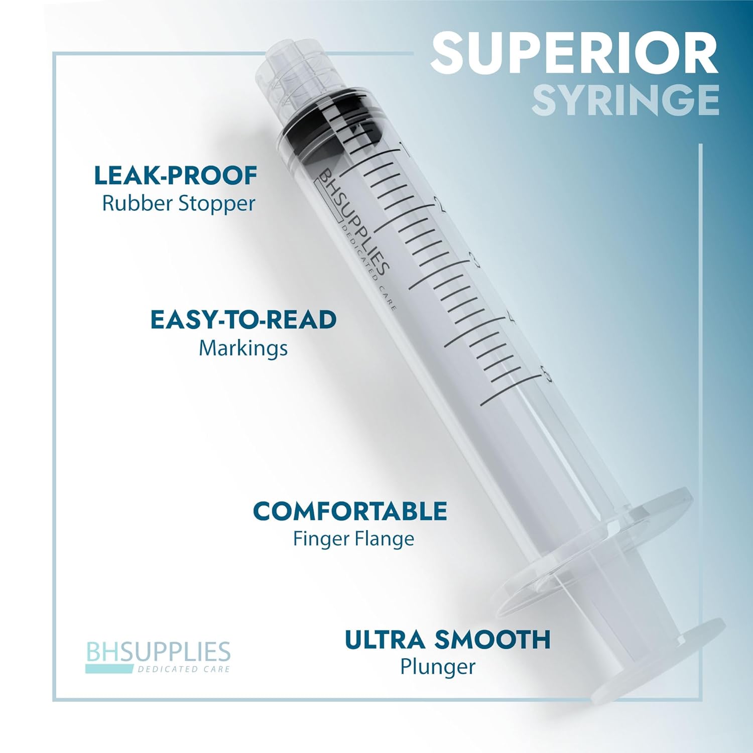 BH Supplies 3ml Luer Slip Tip Syringe - (No Needle) - Sterile, Individually Wrapped - 100 Syringes-1