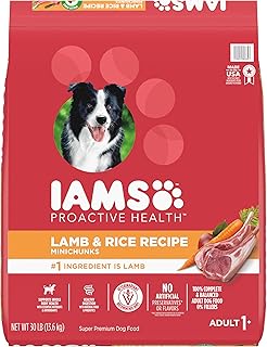 IAMS Proactive Health Minichunks Adult Dry Dog Food with Lamb & Rice, 30 lb. Bag