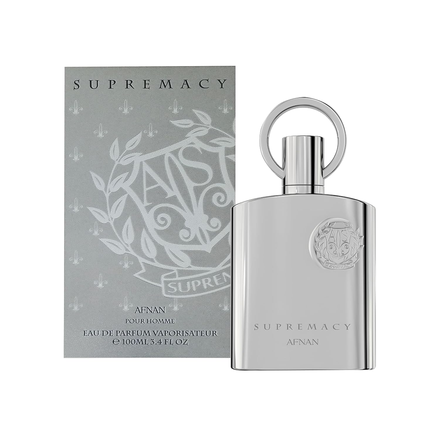 Afnan Supremacy Silver Pour Homme for Men Eau de Parfum Spray, 3.4 Ounce-0