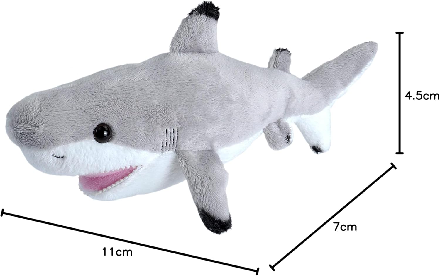 Wild Republic Black Tipped Shark, Plush Stuffed Animal, Plush Toy, Gifts for Kids, 11 Inches-1