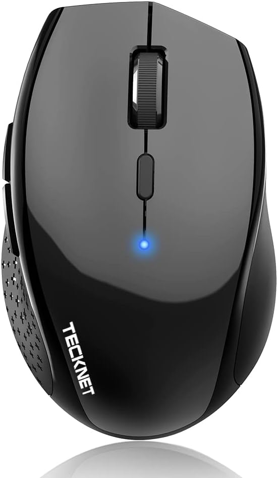 TECKNET Bluetooth Mouse, 4800 DPI Computer Mouse, 2-Year Battery Wireless Mouse 6 Adjustable DPI, 6 Buttons Compatible with Laptop/Windows/Computer-0