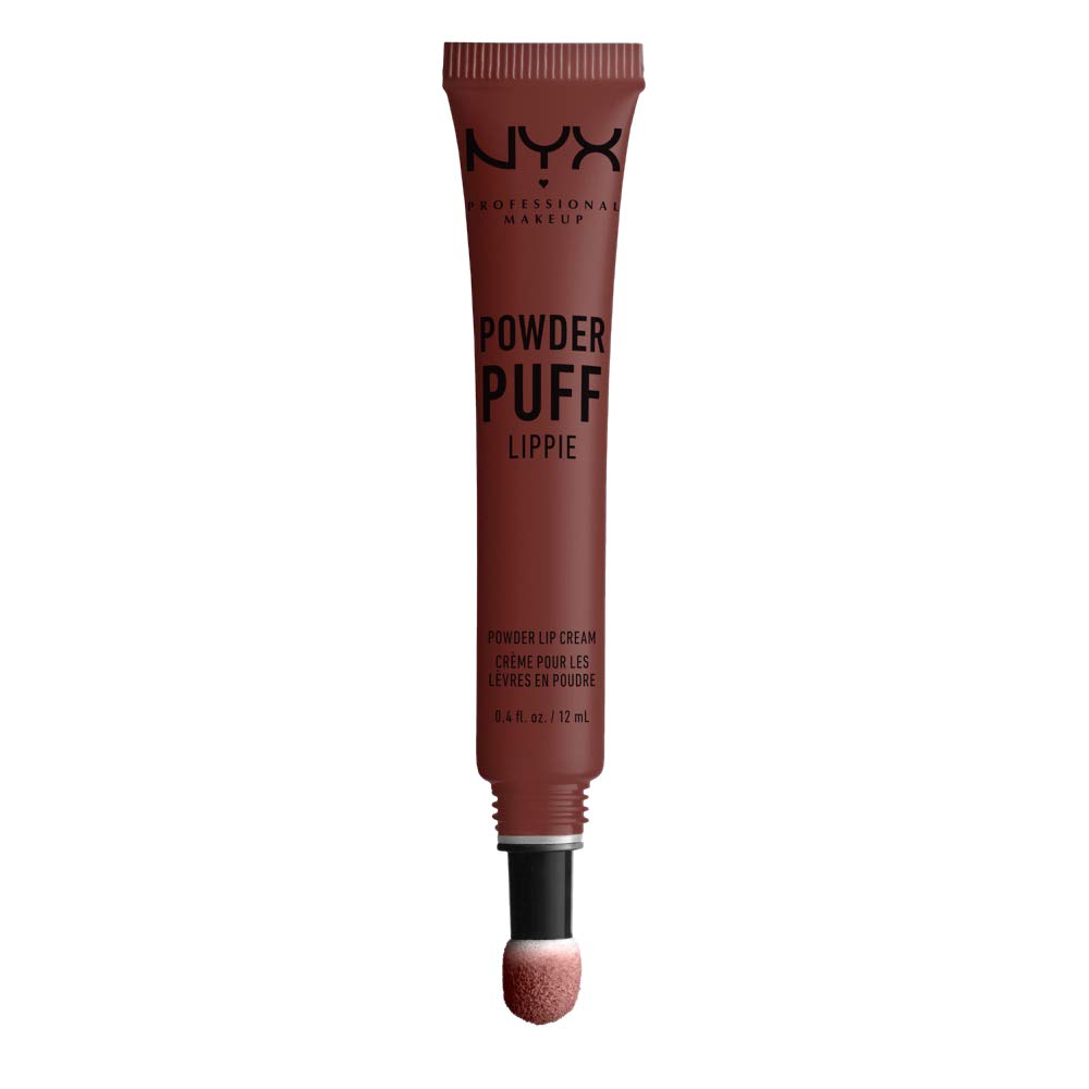 NYX PROFESSIONAL MAKEUP Powder Puff Lippie Lip Cream, Liquid Lipstick - Cool Intentions (Light Brown With Pink Undertones)-0